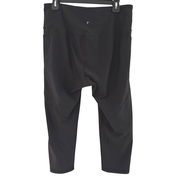 Old Navy Women's XL Active Elevate Go-Dry Black Capri Leggings with Pockets - Picture 3 of 12